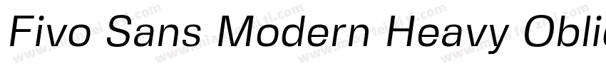 Fivo Sans Modern Heavy Oblique字体转换